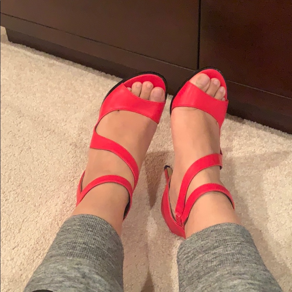 Sexy Red Michael Antonio Heels size 6.5